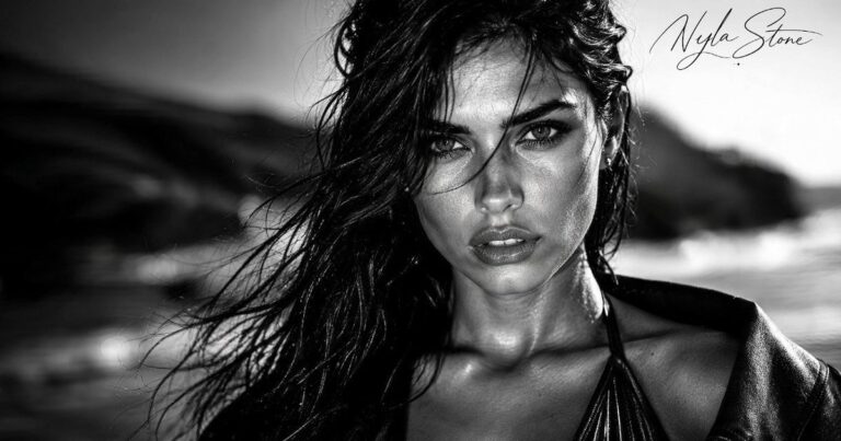 Portada de un video de Nyla Stone en blanco y negro