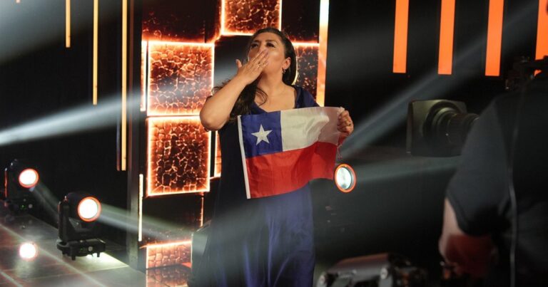 Pincoya, participante de Gran Hermano, durante su eliminación