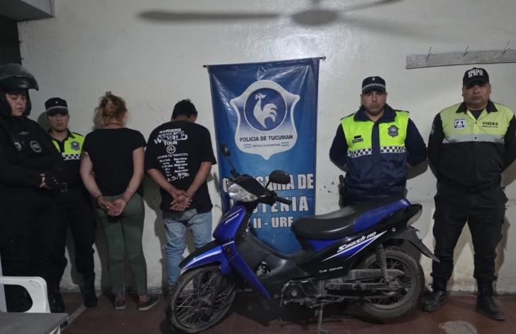 Moto recuperada por la Policía en Lastenia