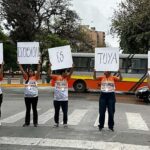 Equipo de la Dirección de Prevención y Promoción para la Salud durante la intervención en General Paz y 9 de Julio