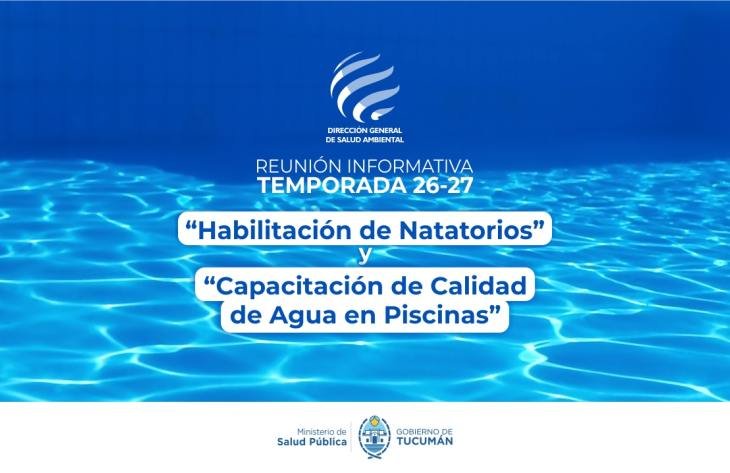 Reunión informativa sobre habilitación de natatorios en Tucumán