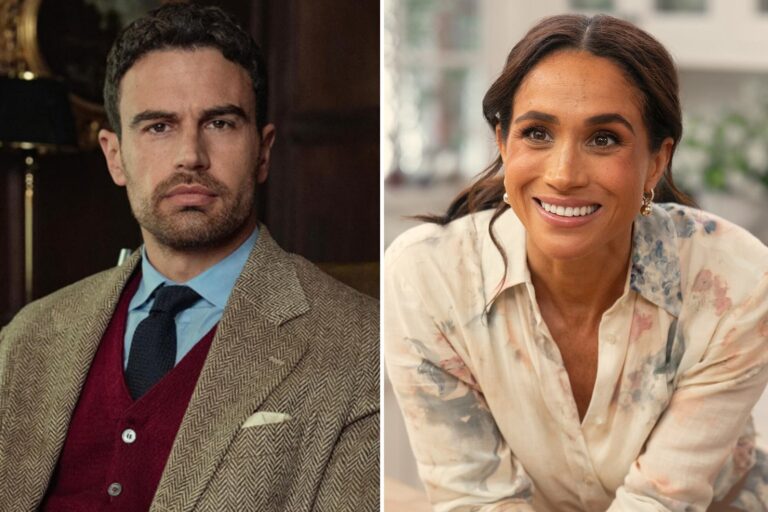 Theo James en la serie Los caballeros de Netflix