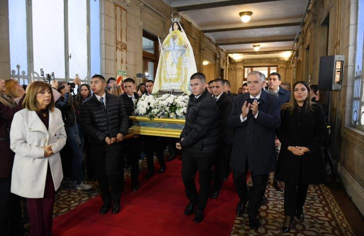 Imagen de la Virgen de la Merced en Casa de Gobierno de Tucumán