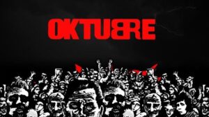 Portada del álbum "Oktubre" de Patricio Rey y sus Redonditos de Ricota, diseñada por Rocambole