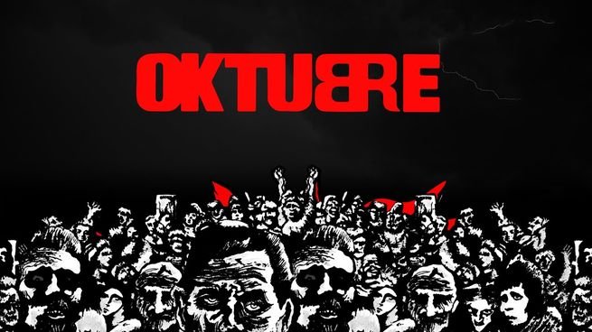 Portada del álbum "Oktubre" de Patricio Rey y sus Redonditos de Ricota, diseñada por Rocambole