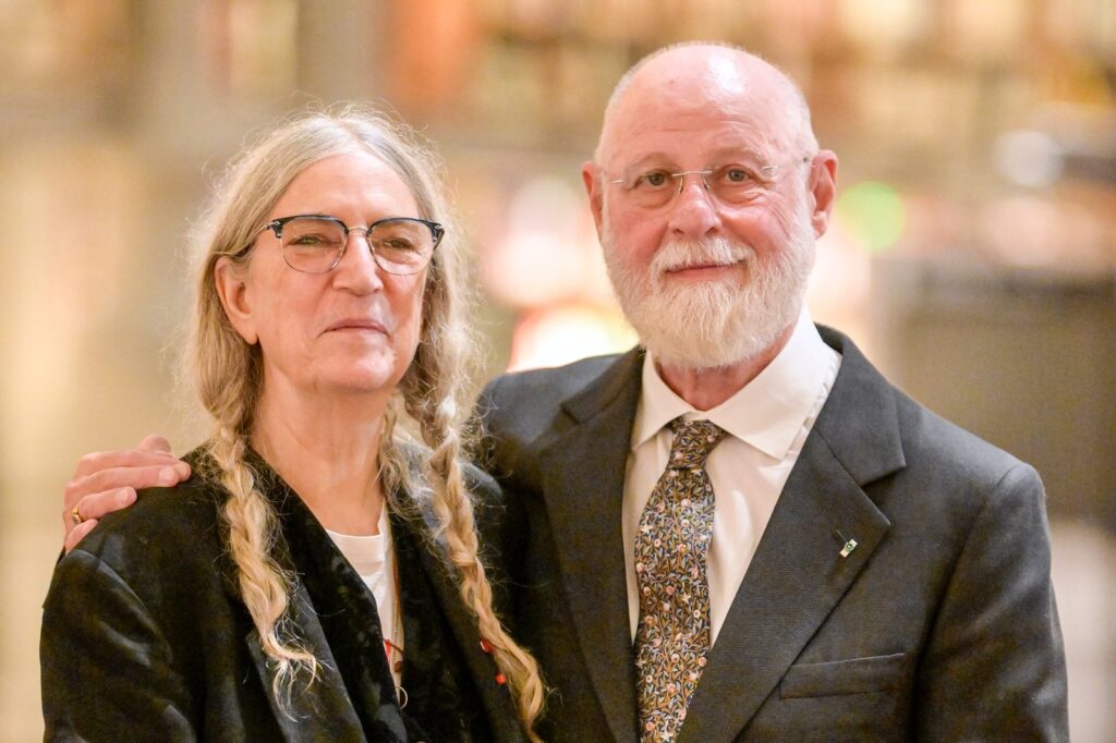 Alberto Manguel y Patti Smith