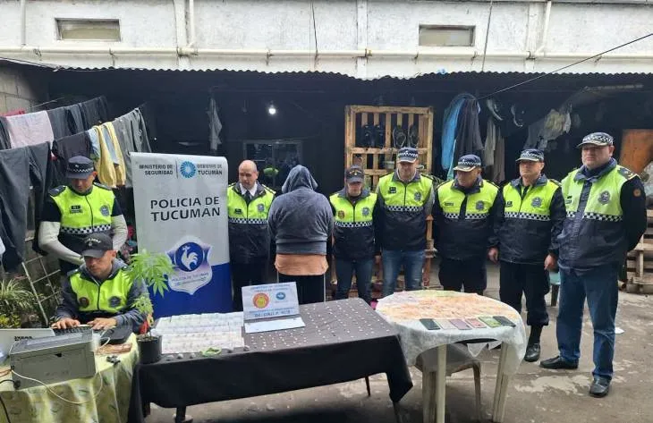 Procedimiento policial en Concepción con secuestro de drogas y dinero