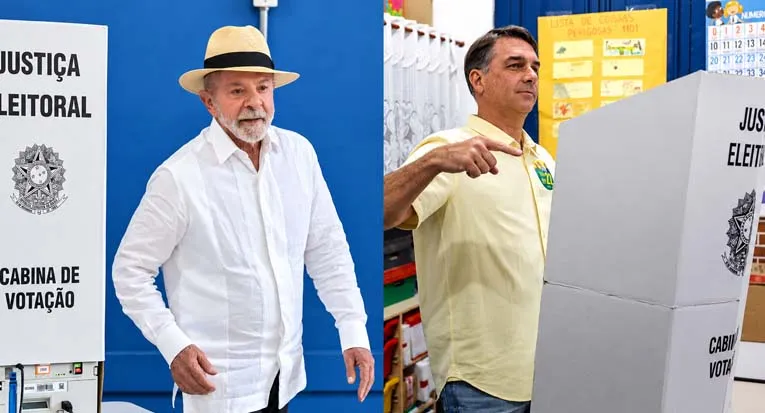 Urna electrónica durante el balotaje presidencial en Brasil