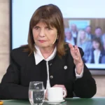 Patricia Bullrich durante una entrevista