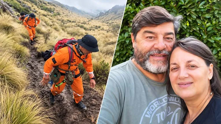 Operativo de búsqueda en el cerro Ñuñorco Grande