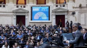 Sesión en la Cámara de Diputados de la Nación