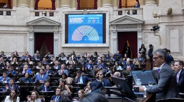 Sesión en la Cámara de Diputados de la Nación