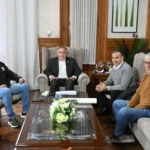Reunión del gobernador Osvaldo Jaldo con representantes de la Cámara Tucumana de la Construcción y la UOCRA
