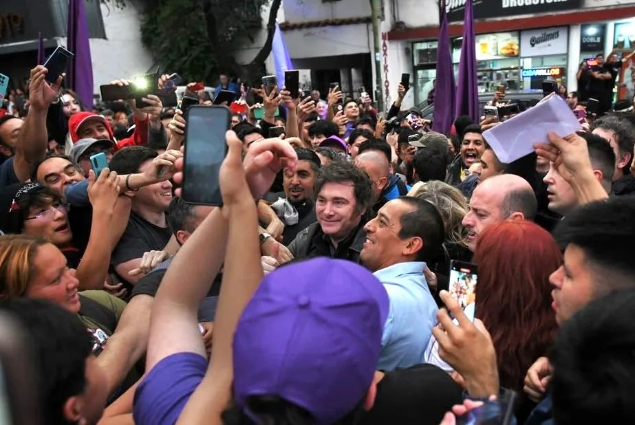 Presidente Javier Milei al llegar a Catamarca
