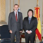 Javier Milei y el rey Felipe VI en un acto oficial