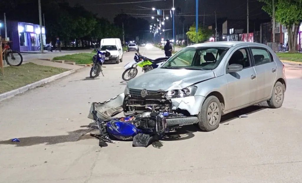 Intersección de avenida San Martín y calle Rivadavia en Ranchillos, lugar del accidente