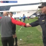 Alejandro Orfila, director técnico de San Martín de Tucumán, expulsado durante el partido contra Quilmes