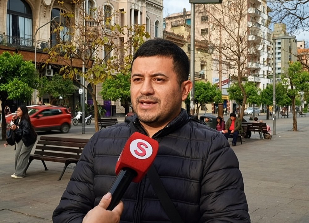 Jesús Sánchez durante una entrevista