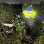Motocicleta Honda Wave blanca recuperada por la Policía de Tucumán en Monteros