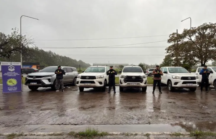 Camionetas secuestradas por la Unidad de Investigaciones Criminales y Delitos Complejos Banda del Río Salí