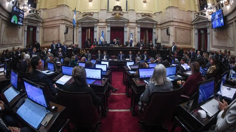 Sesión en el Senado de la Nación