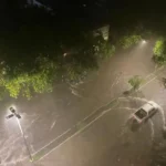 Nubes de tormenta sobre la ciudad de Tucumán