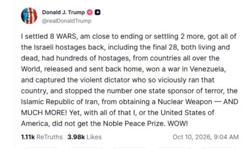 Donald Trump durante un acto en Siracusa